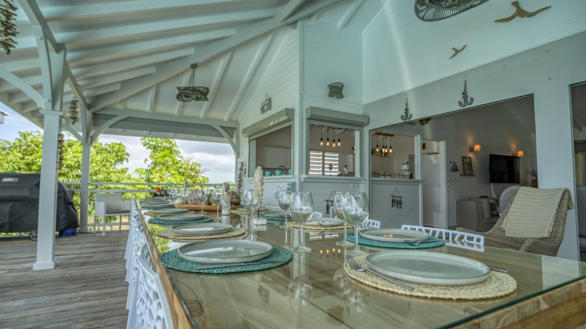 Location villa Guadeloupe Sainte Anne - Villa 7 chambres 20 personnes - Le Helleux - vue mer proche plage du Pierre et Vacances (29)